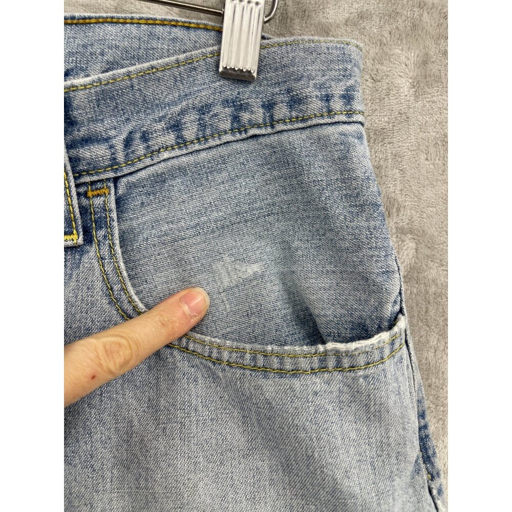 Levi's SilverTab Vintage Size 36x24.5 Cropped Baggy Faded Distressed Jeans - Picture 7 of 16